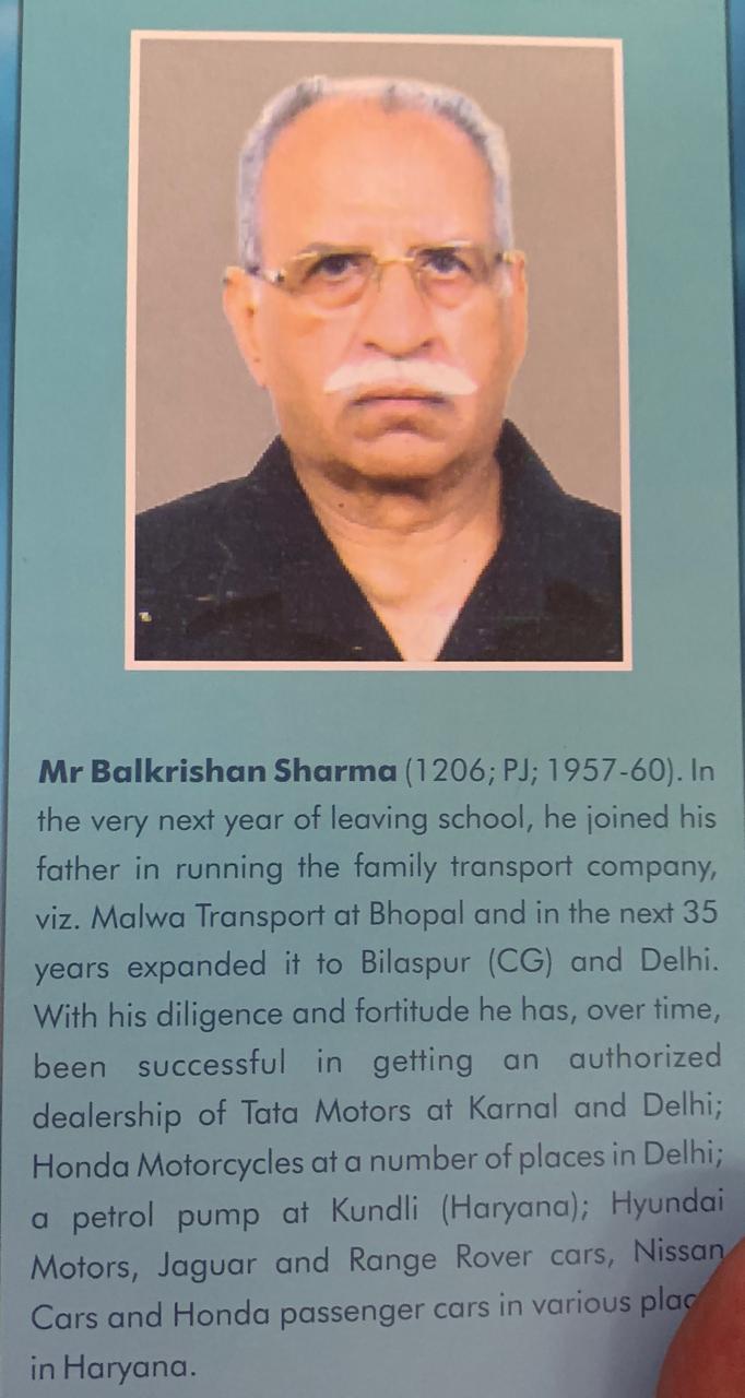 Mr. Balkrishan Sharma
